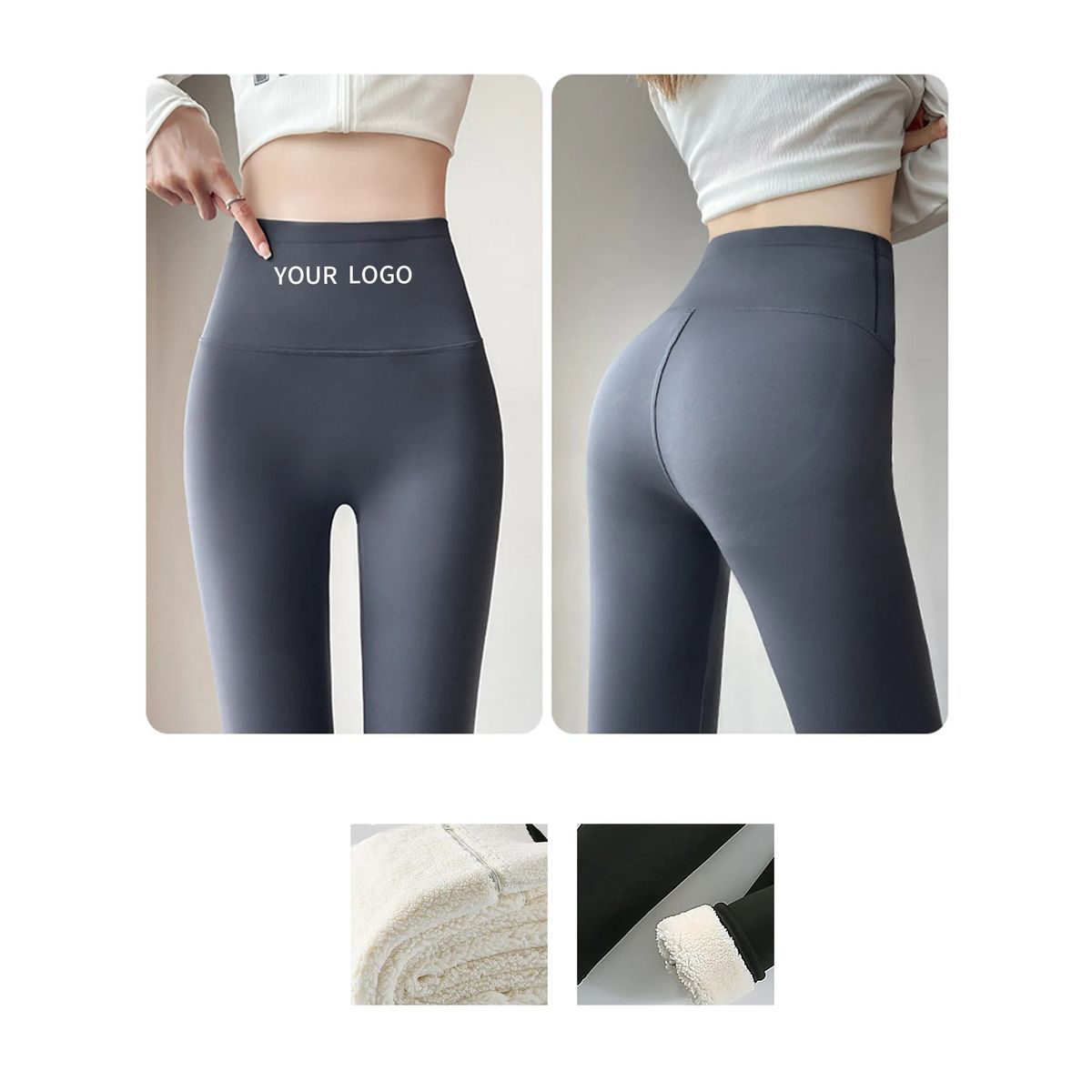 Insulated Fitness Leggings with Soft Lining 2