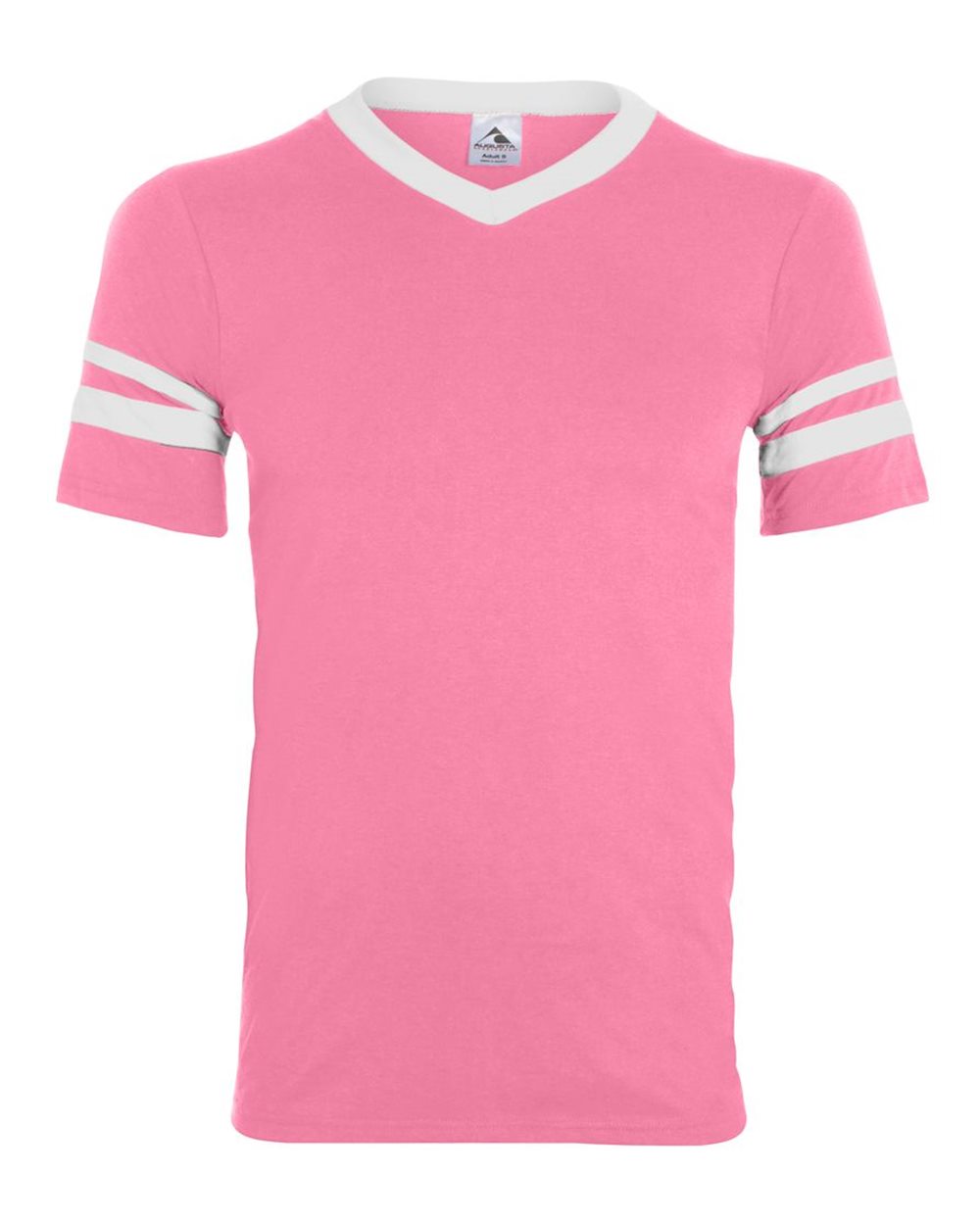 V-Neck Jersey with Striped Sleeves - 360 63