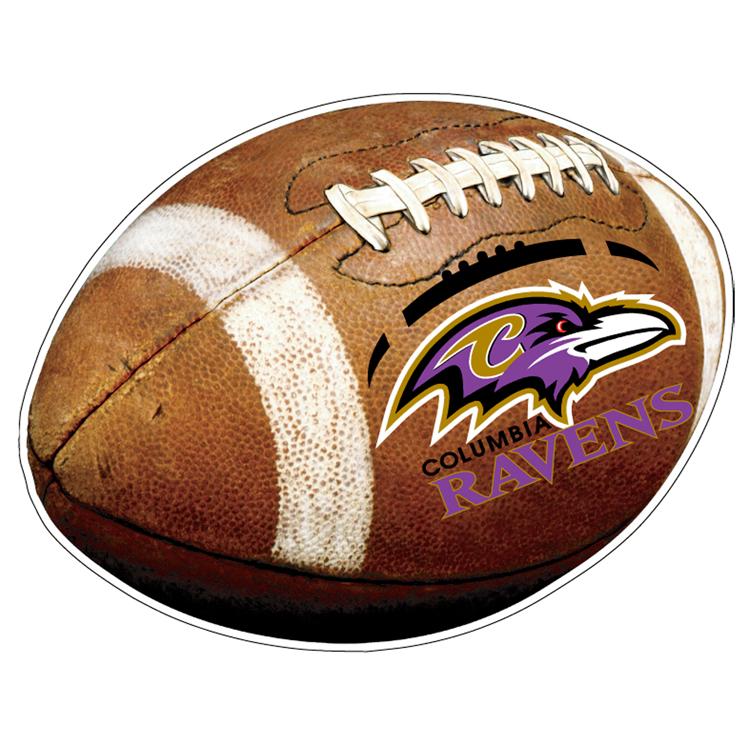 Custom 3" x 4" Football Car Magnet 3