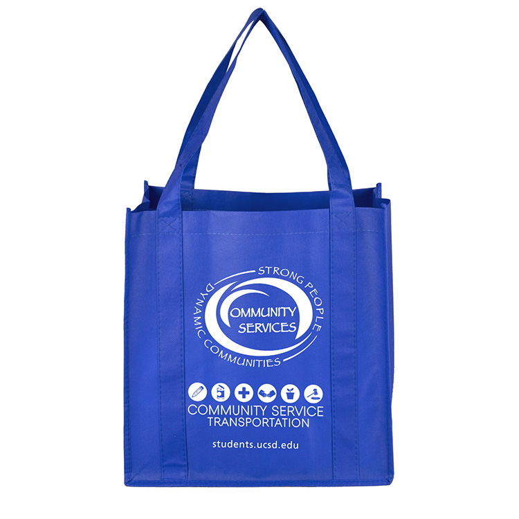 12-1/2"W x 13"H x 8"Gusset - "MEGA" Grocery Shopping Tote Bag 39