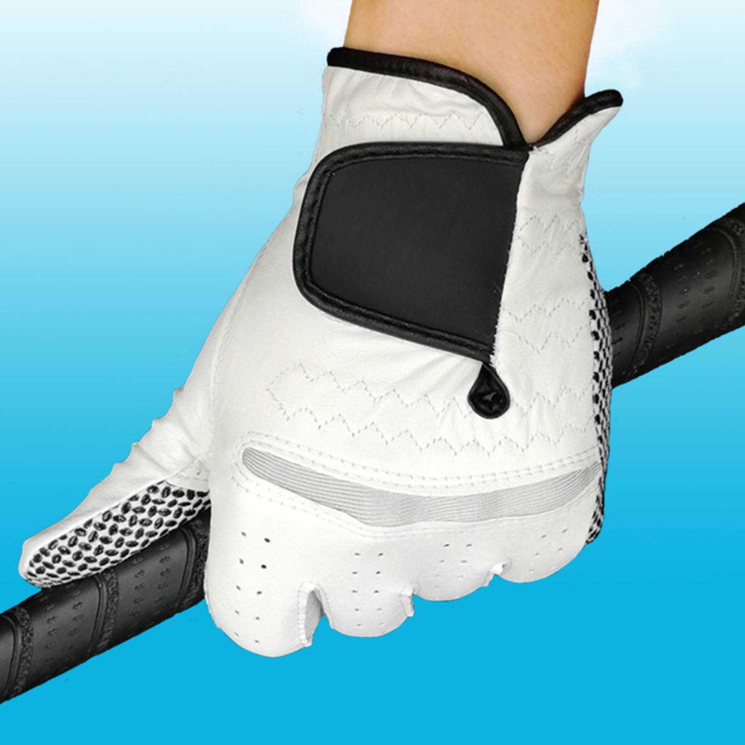 Sheepskin Anti Slip Wear-Resistant Breathable Golf Gloves 4