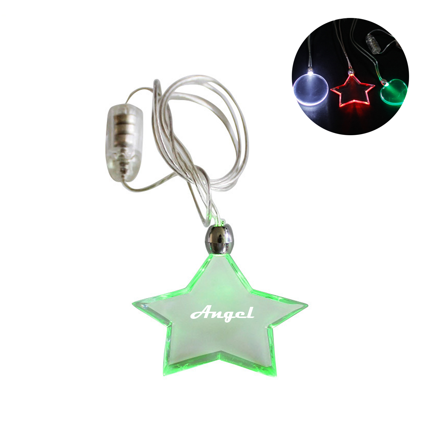 Party Toy Jewelry LED Purple Medallion Necklace 2