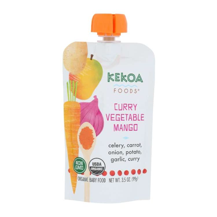 Kekoa Baby Food 6pk - Curry Vegetable Mango 1