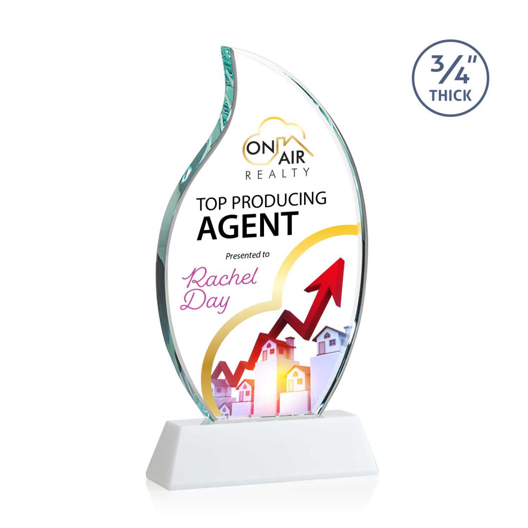 Croydon VividPrint™ Award on Newhaven Base - White 3