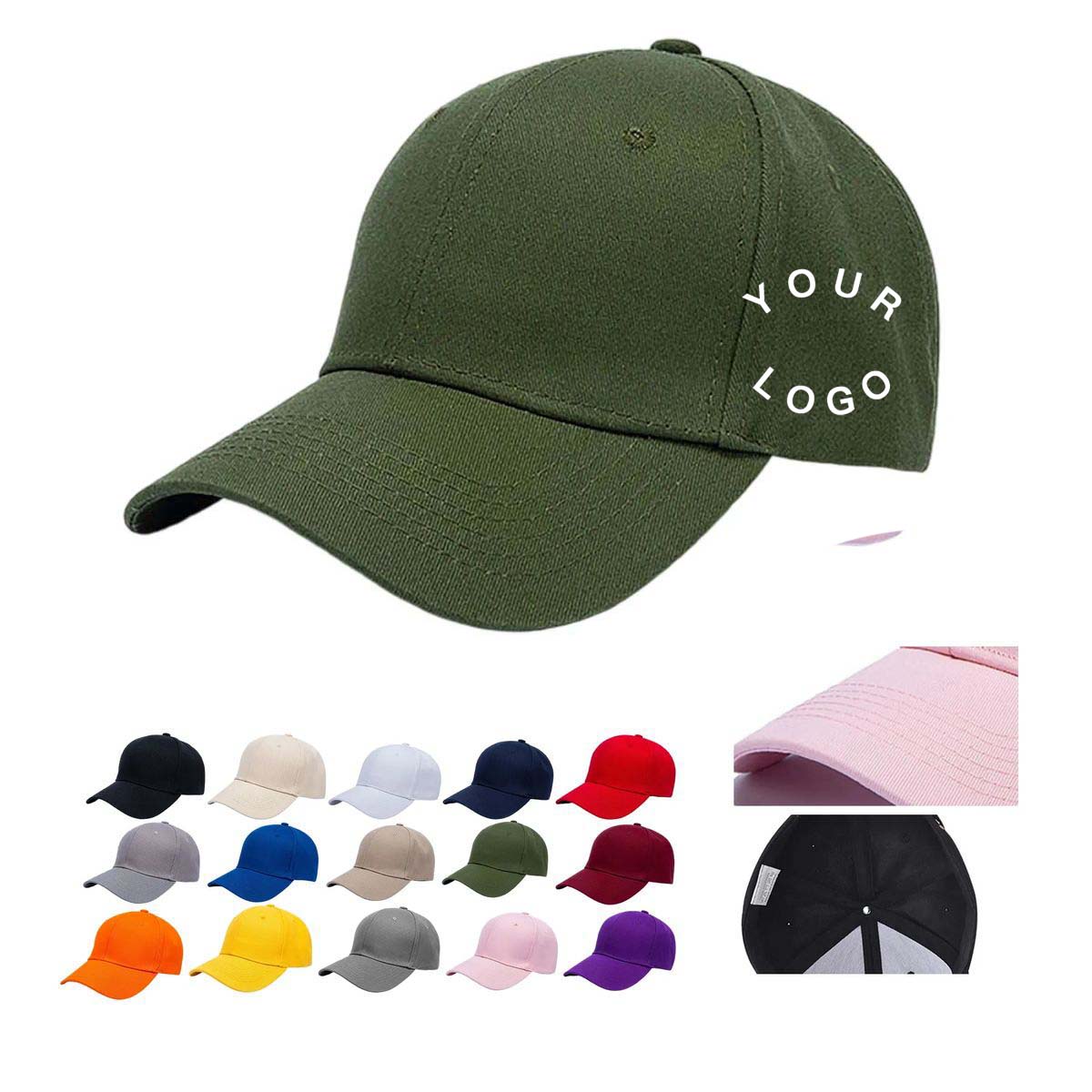 Adjustable Sport Hat Comfortable Cotton Blend 2