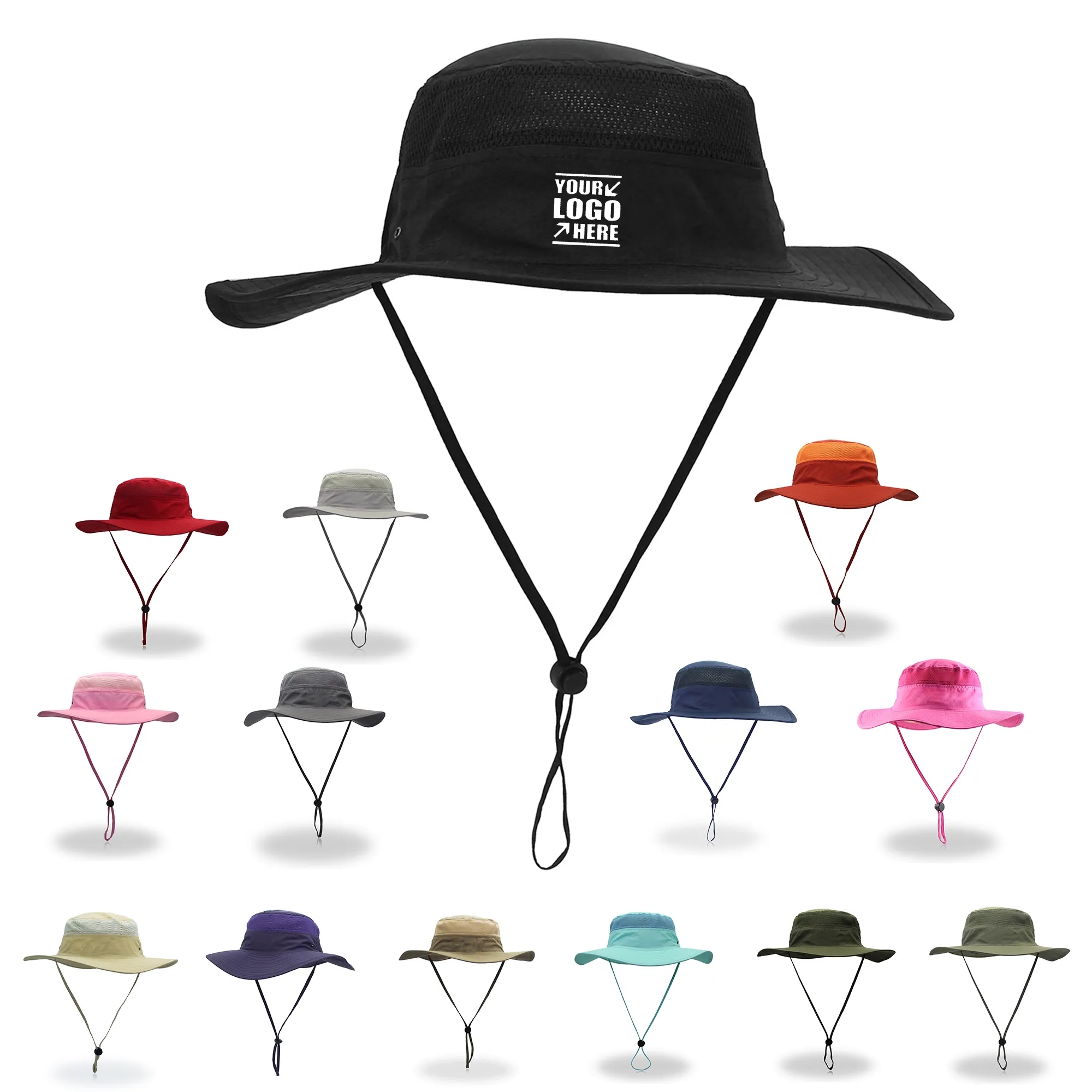 Wide Brim Outdoor Sun Bucket Hat MOQ 50 19