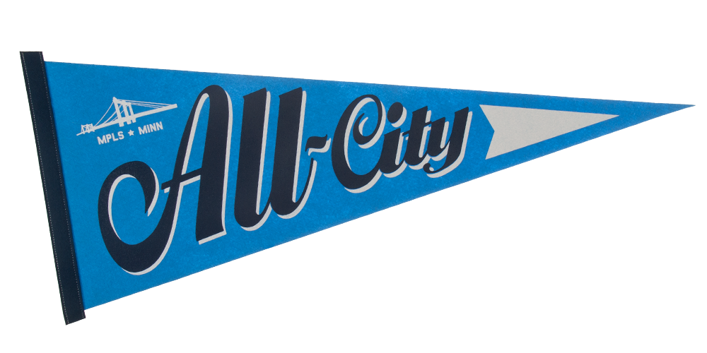 12" x 30" Colored Felt Pennant 23