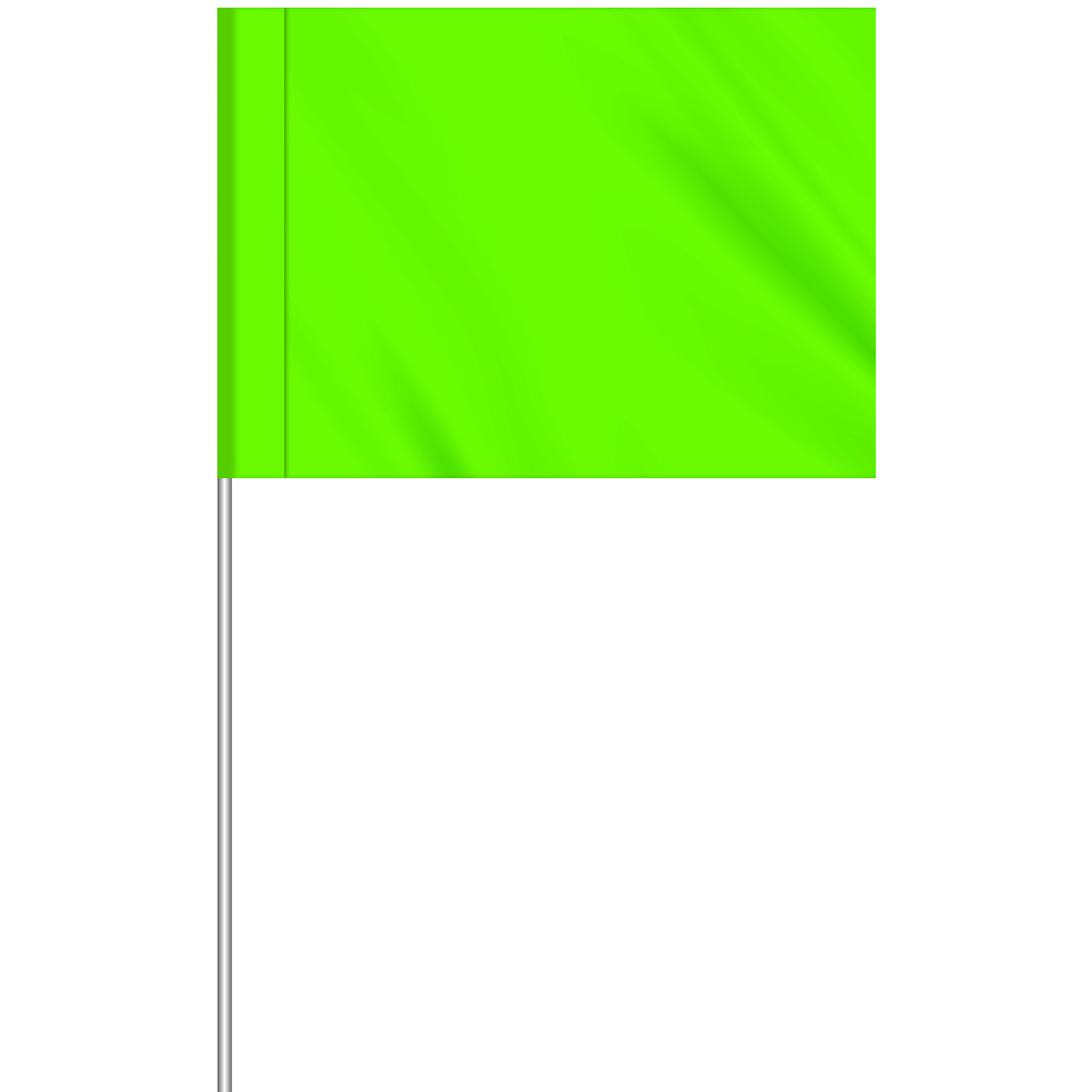 1-Color 2.5" x 3.5" Custom Vinyl Marking Flag w/11.5" Plastic Staff 15