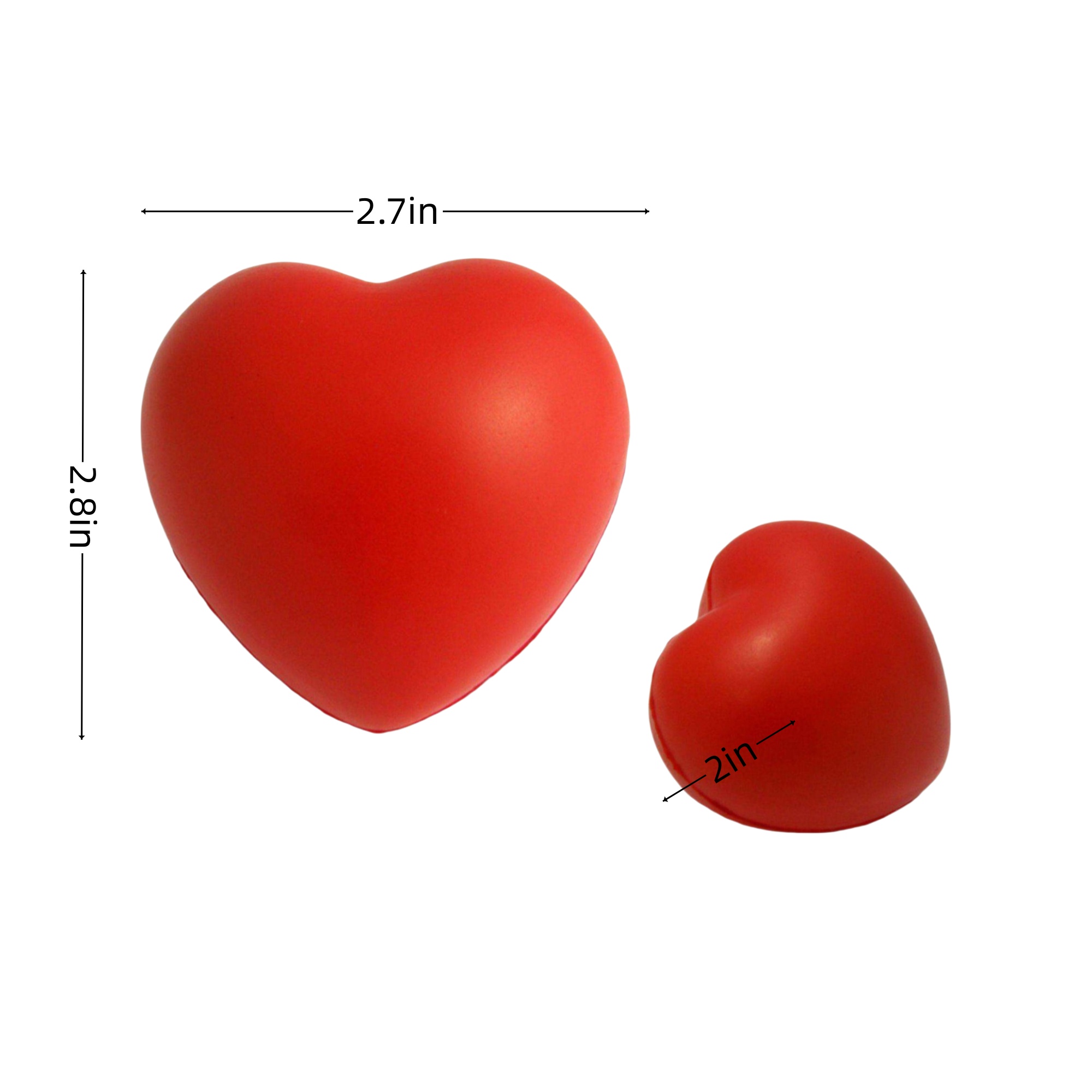 Lightweight Heart-Shaped Stress Relief Ball 1