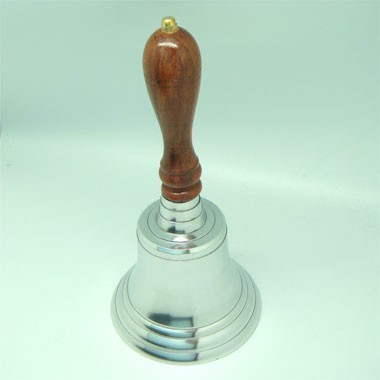 Silver Bell with Wood Handle 2