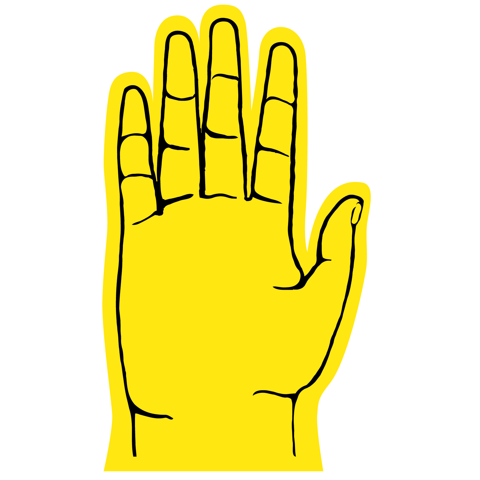 5 Finger Foam hand 23