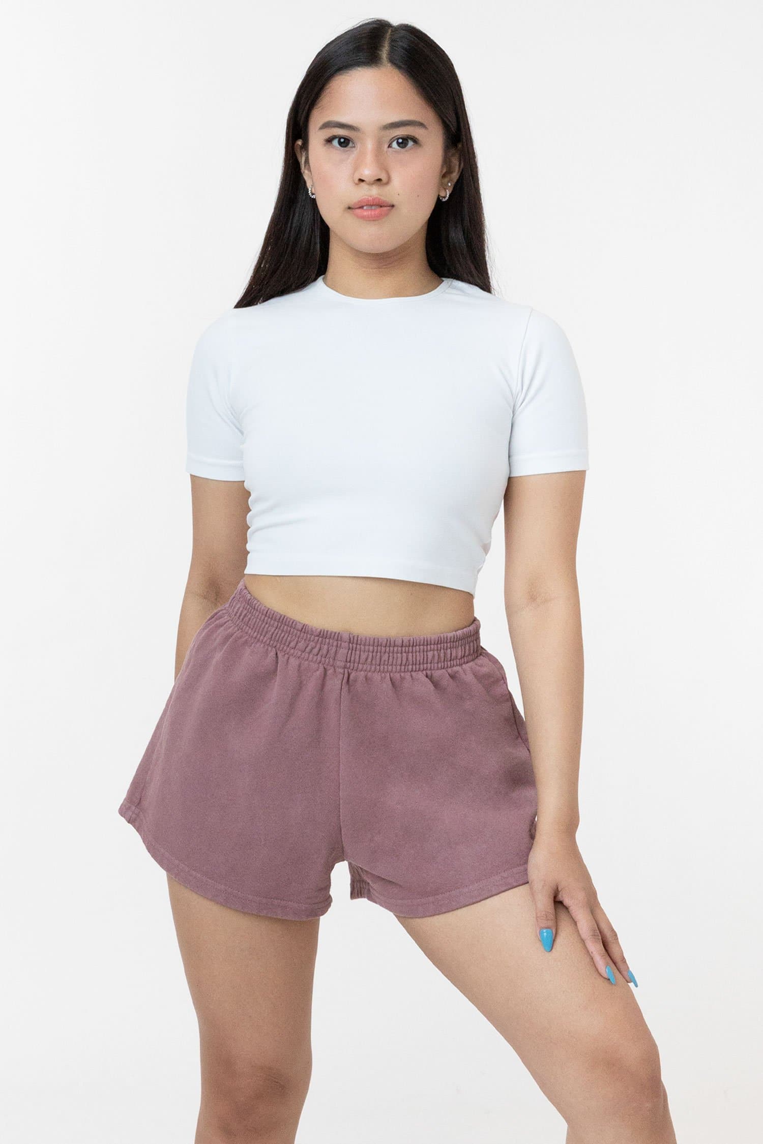 14 OZ GARMENT DYE HEAVY FLEECE SHORT SHORTS 8
