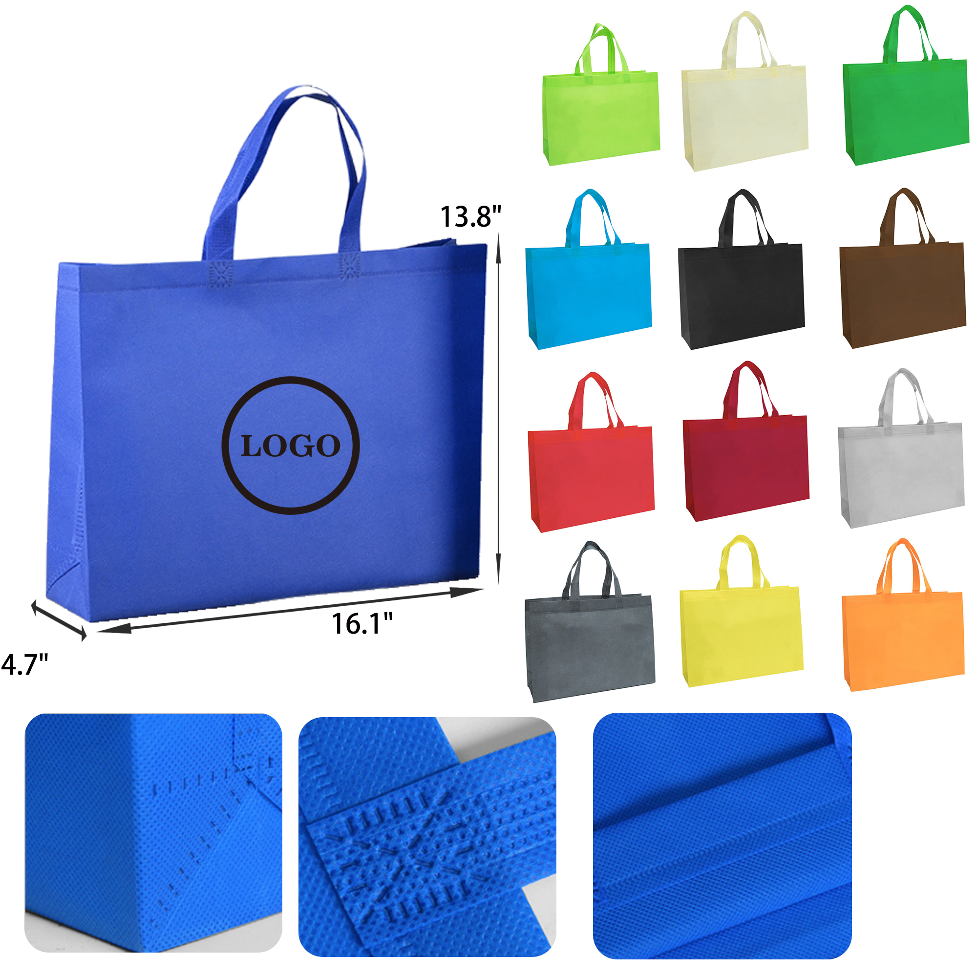 Waterproof Laminated Non Woven Tote Bag 10