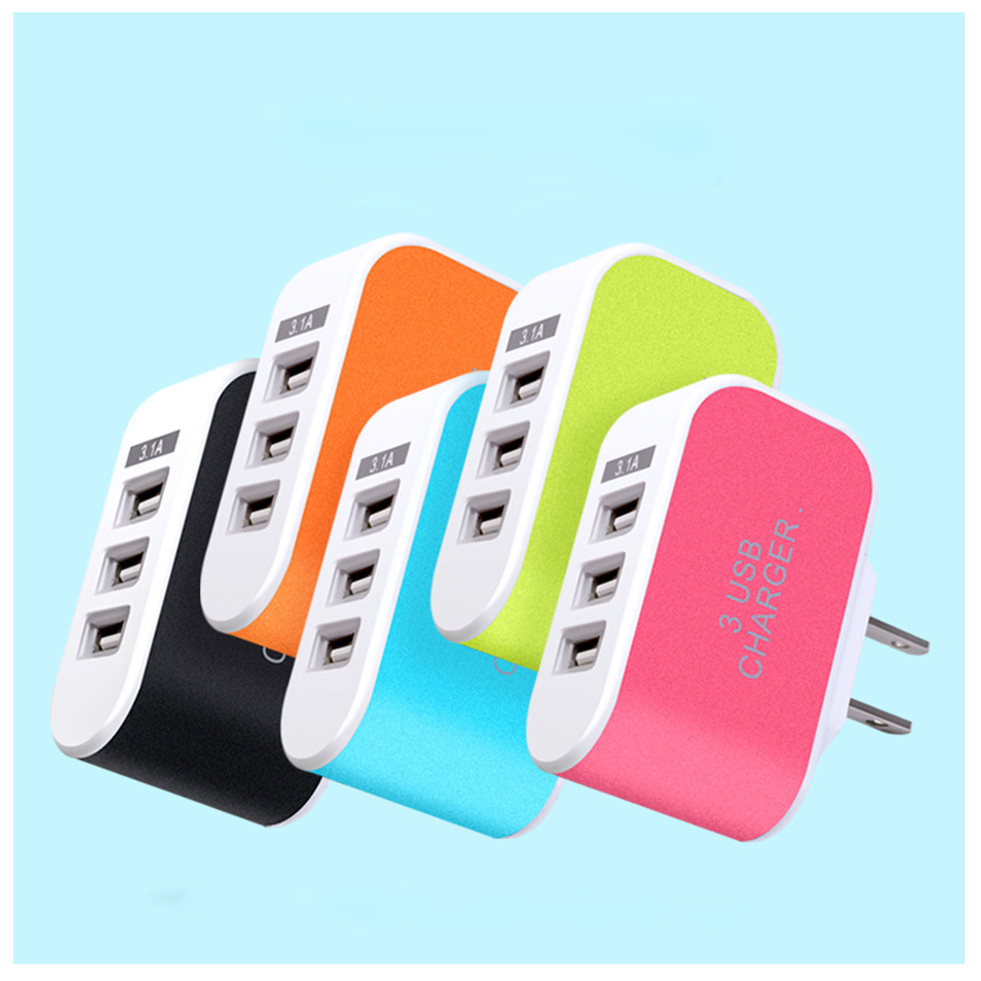 Portable USB Charging Hub for Devices - Compact & Versatile 3
