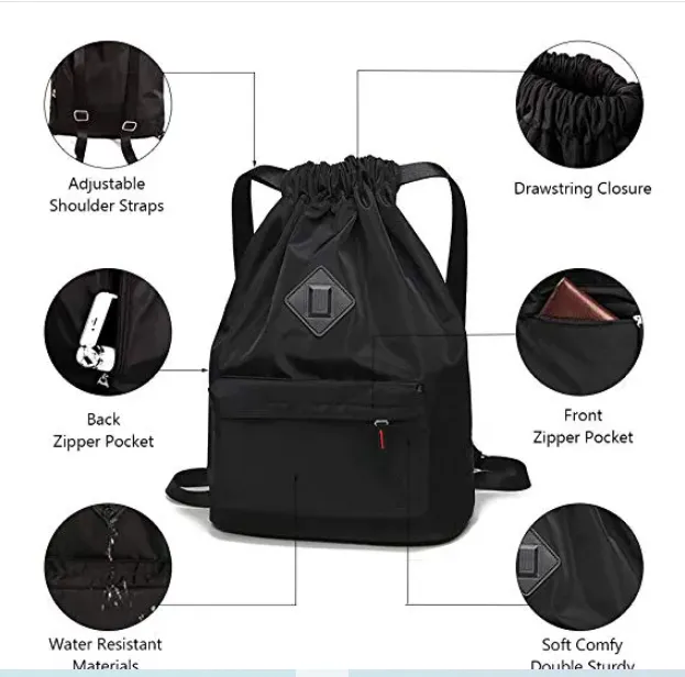 Drawstring Backpack Bag 2