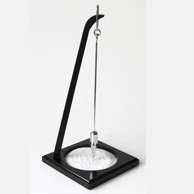 15" Sand Pendulum Black Finished Wood Base and Stand 1