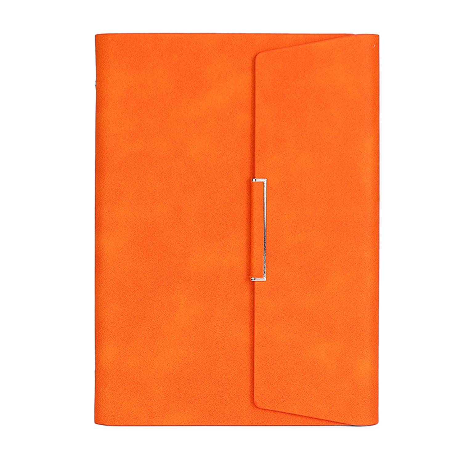 A5 PU Leather Loose Leaf Magnetic Notebook w/ Card Slots 9