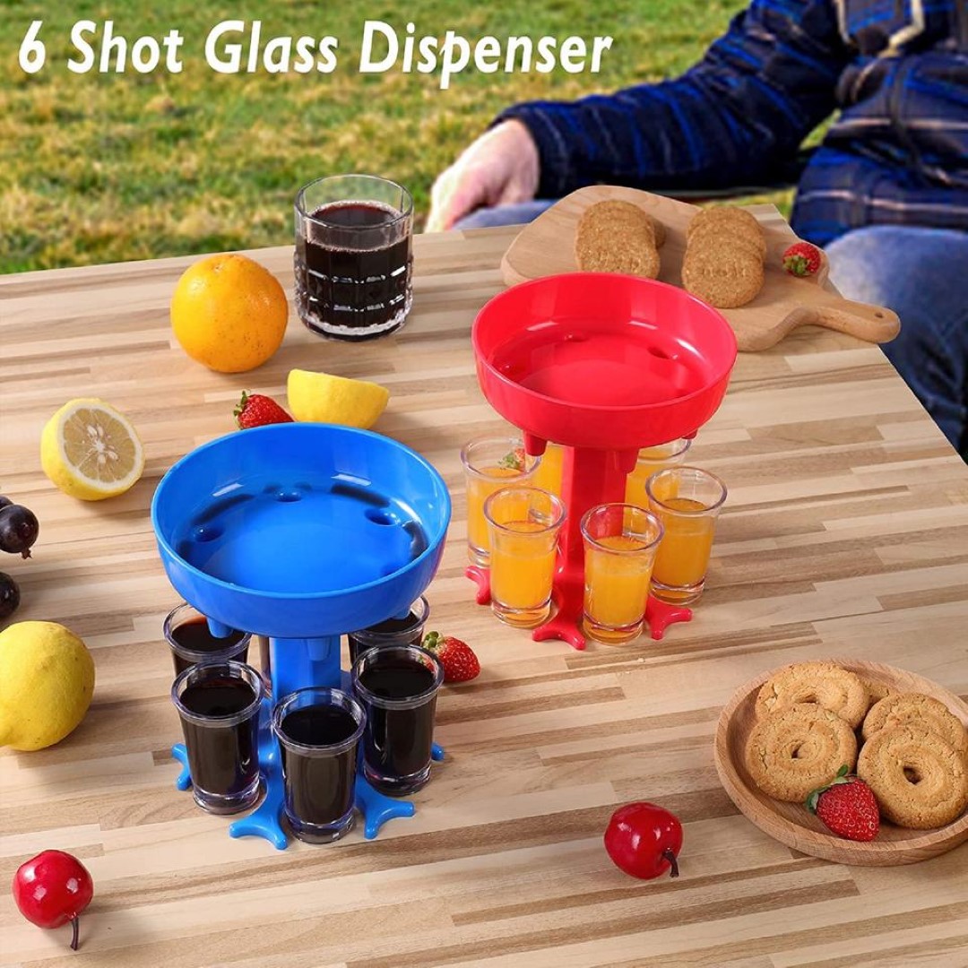 6 Shot Glass Dispenser and Holder 3