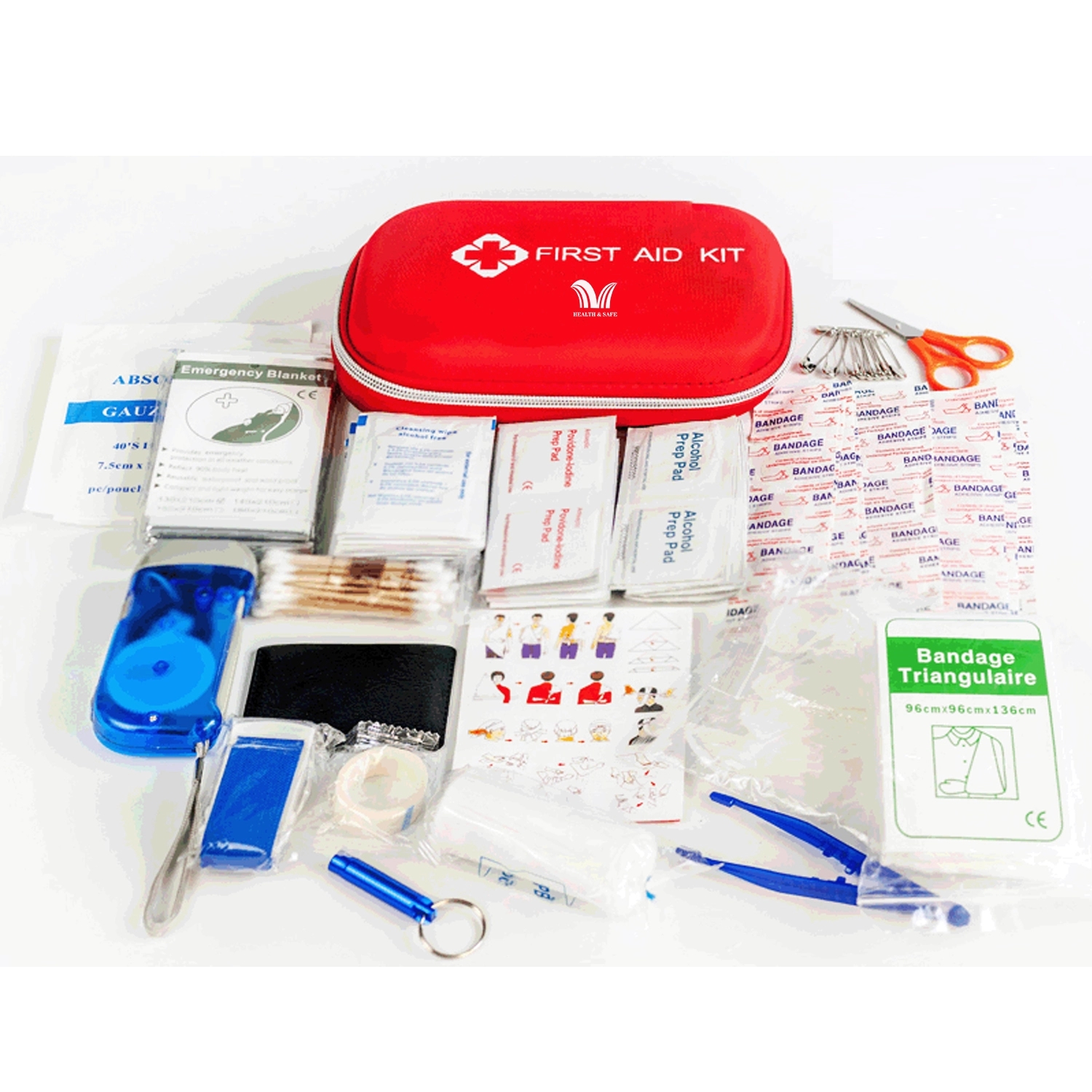 177 Pieces Pocket First Aid Kit 1