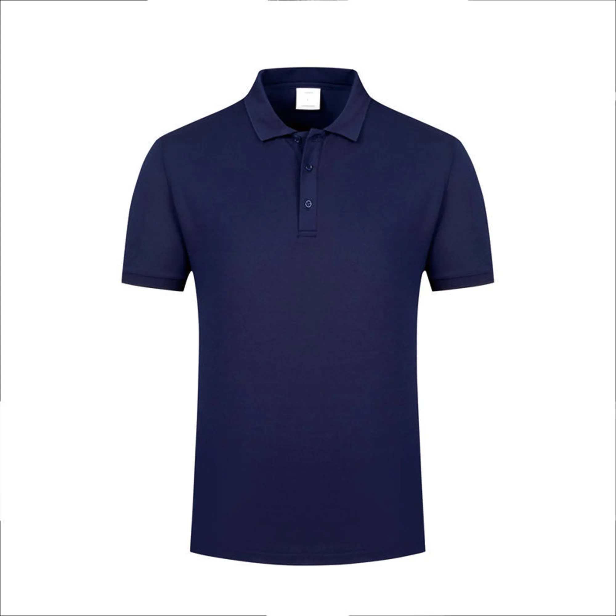 Mercerized Cotton Polo Lapel Short Sleeve Shirt 5