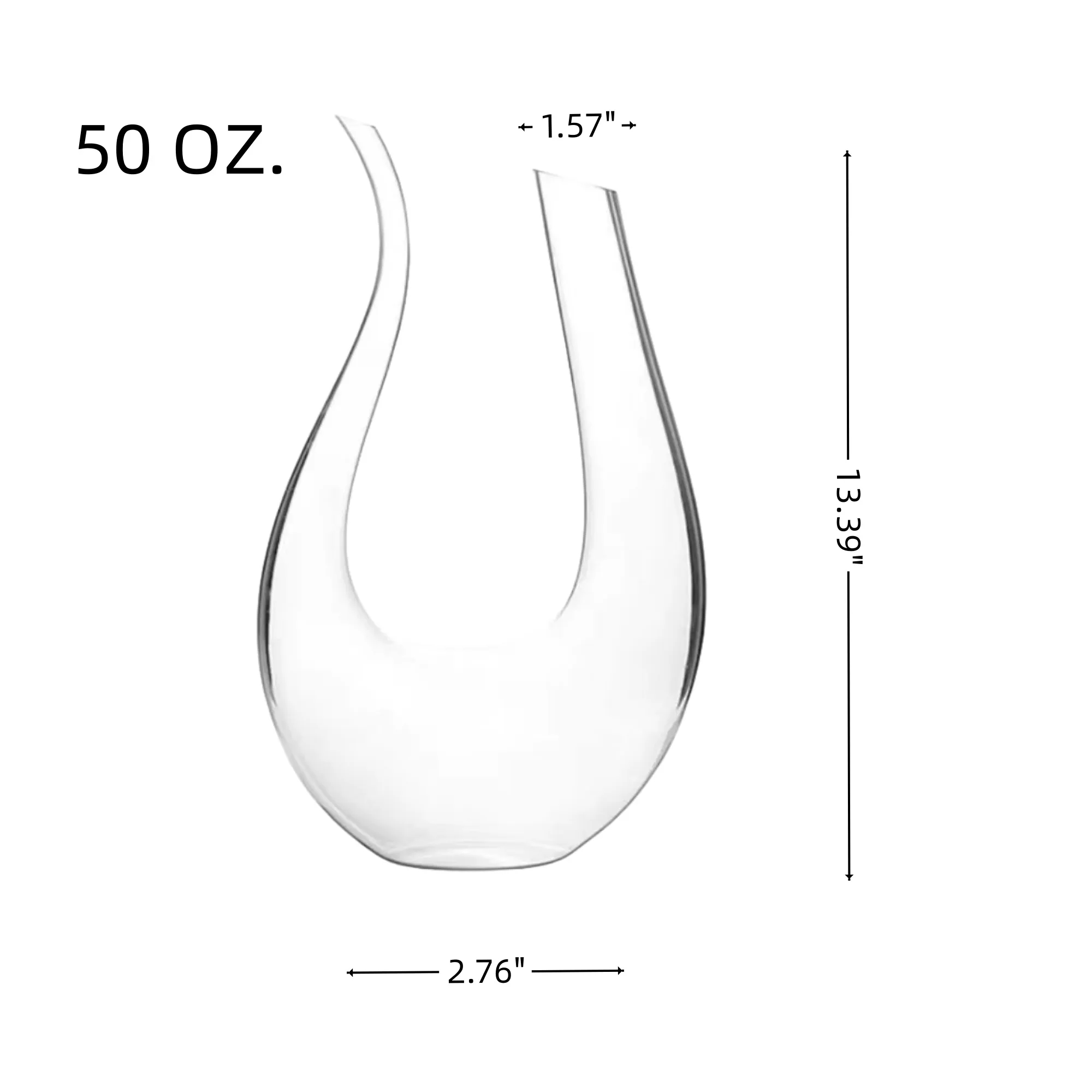 50 Oz Glass Decanter Household U Shaped Wine Kettles 3