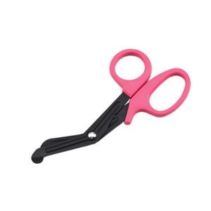 Ergonomic Emergency Medical Scissors Curved Stainless Steel Serrated Blades 8