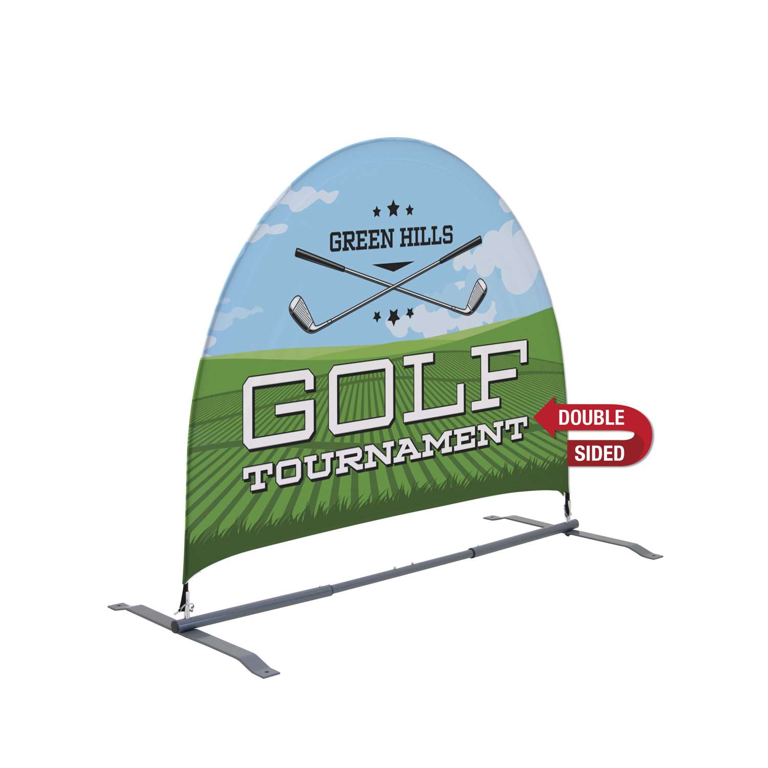 5'W x 4'H Sunrise Multisurface Sign Double-Sided Kit 1