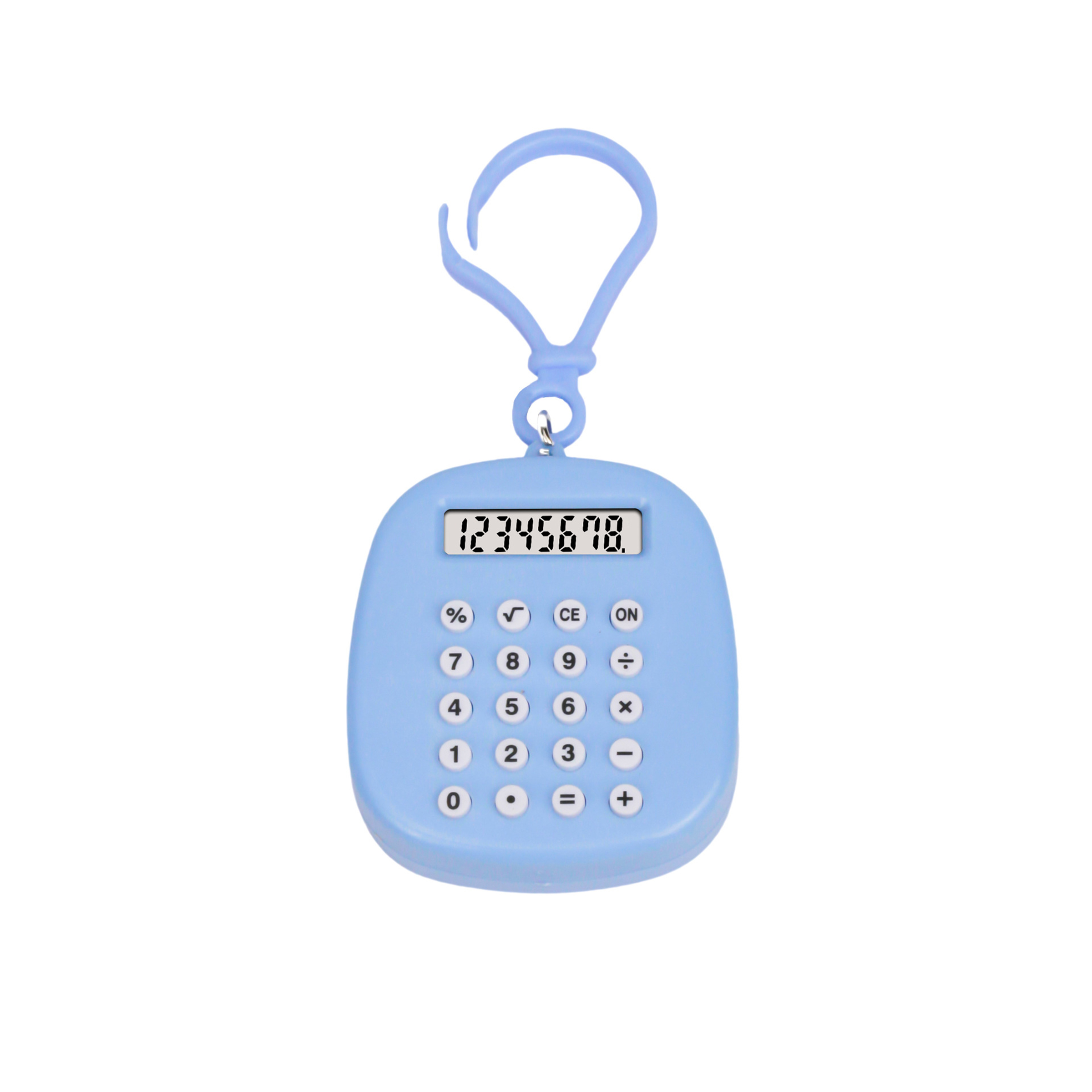 Clip-On Pocket Calculator Keychain 8