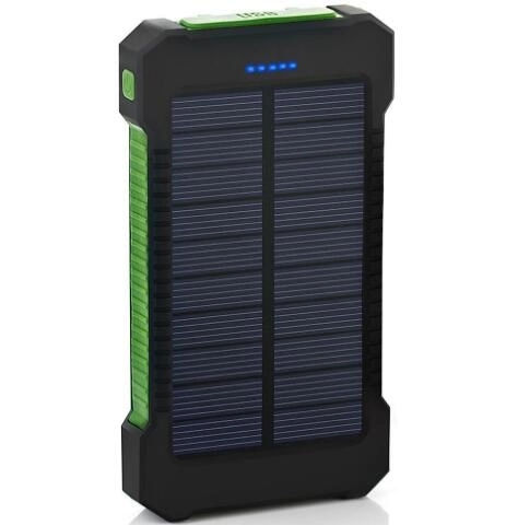 8000 mAh solar energy power bank with compass 5