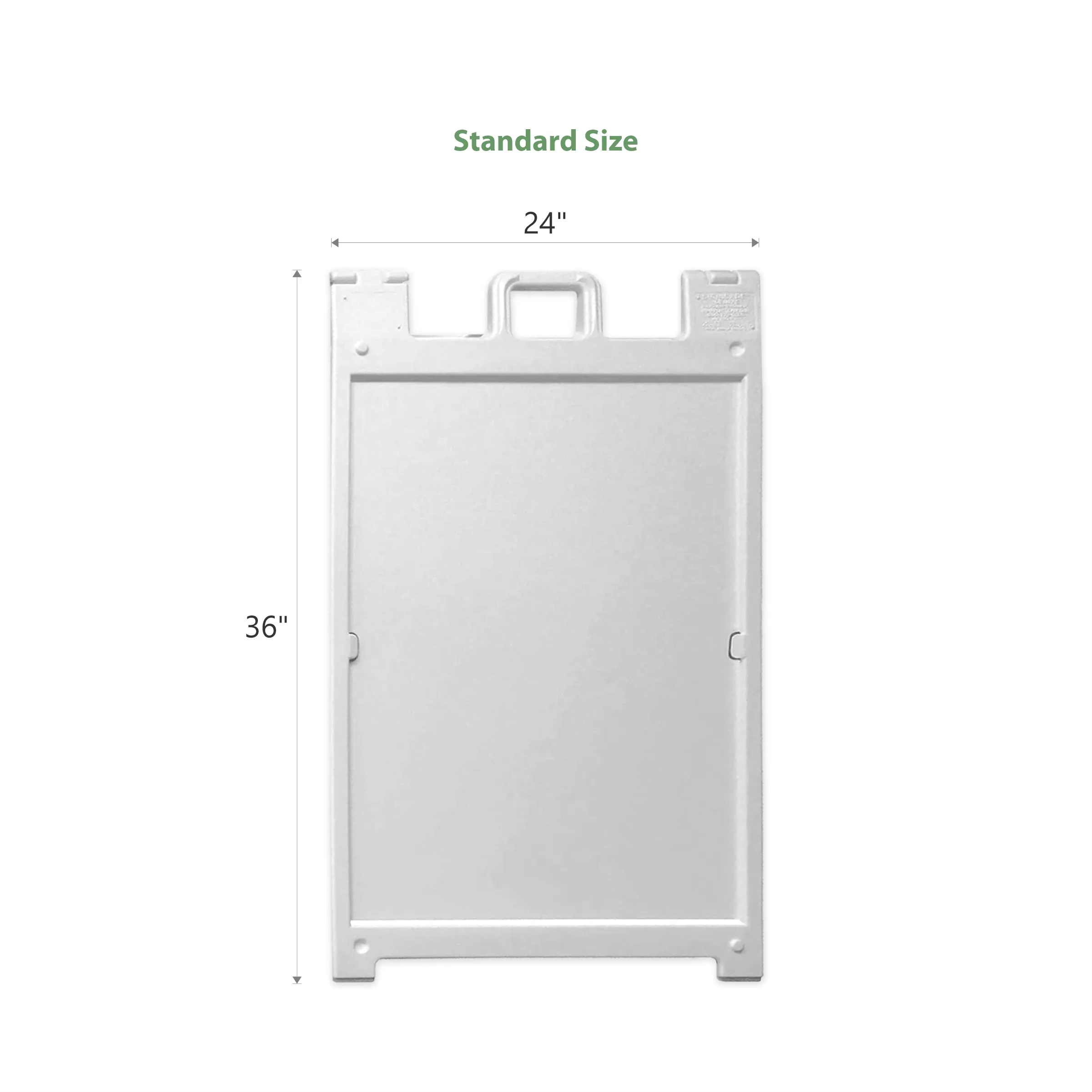26.8" x 42.5" Plastic A Frame - White 10