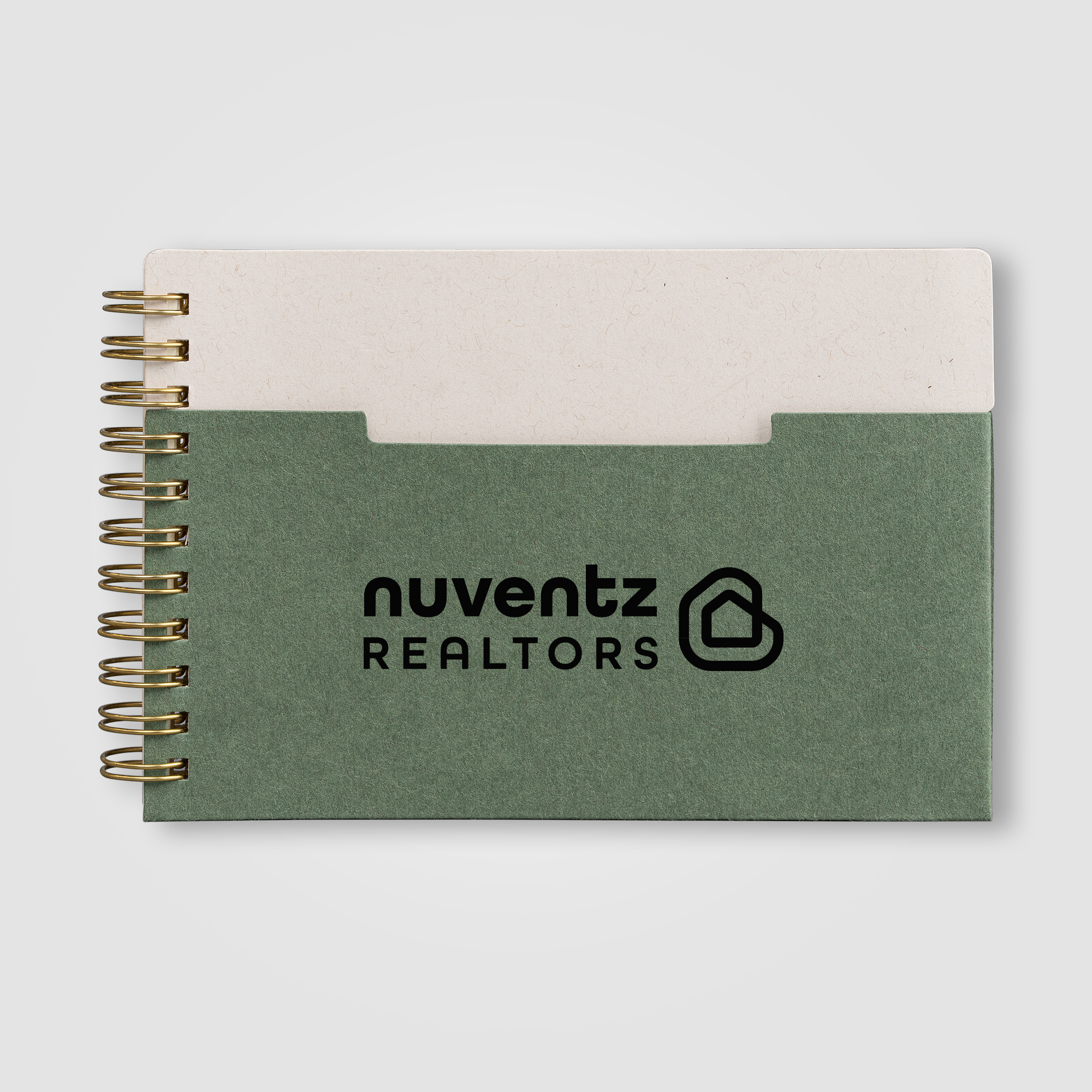 Lino FSC Paper Spiral Binding Horizontal Pocket Notebook - A6 23