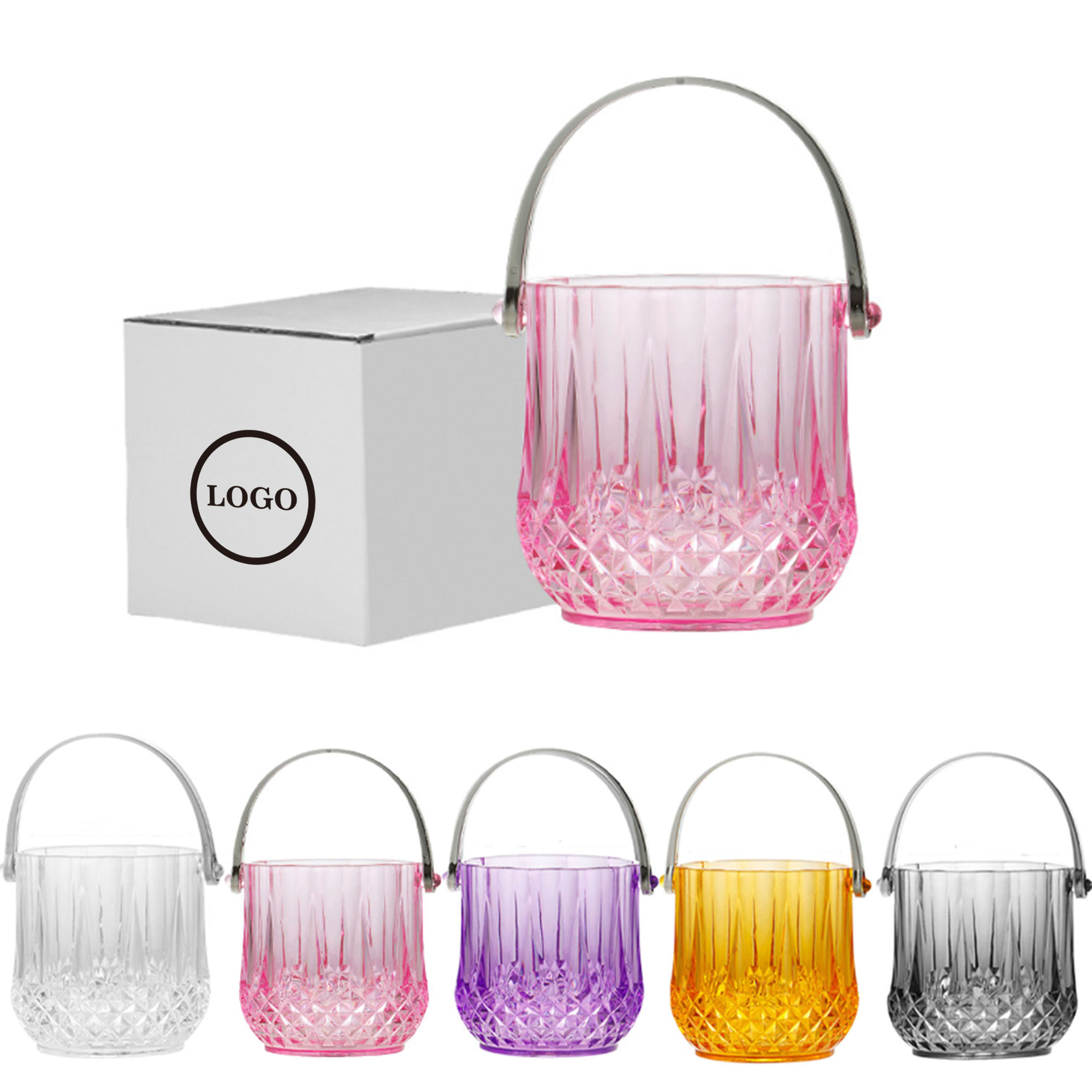 Stylish 40oz Plastic Ice Bucket for Outdoor Events 2