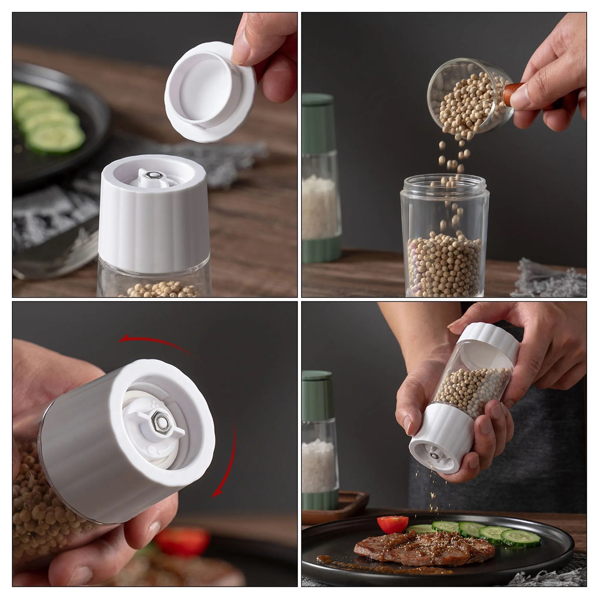 Household Manual Sea Salt Pepper Grinder 5