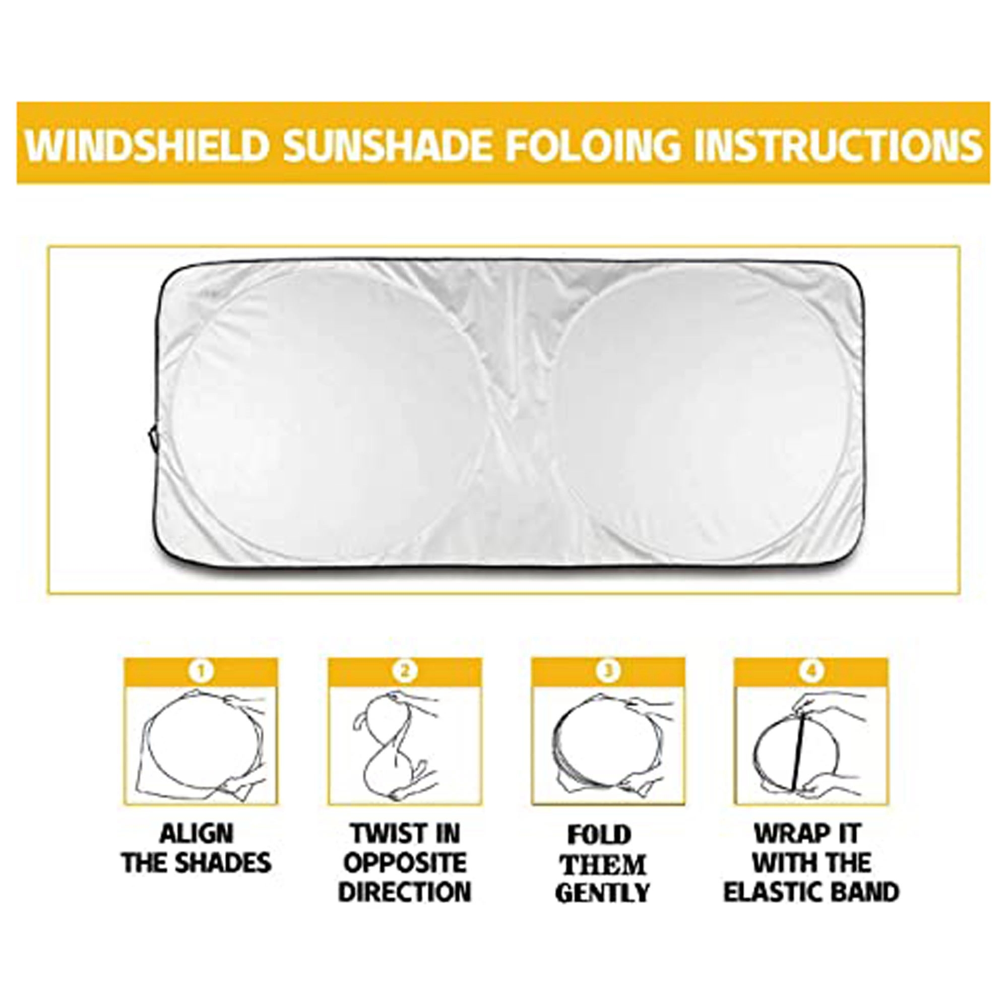 Foldable Double Circle Car Sunshade 6