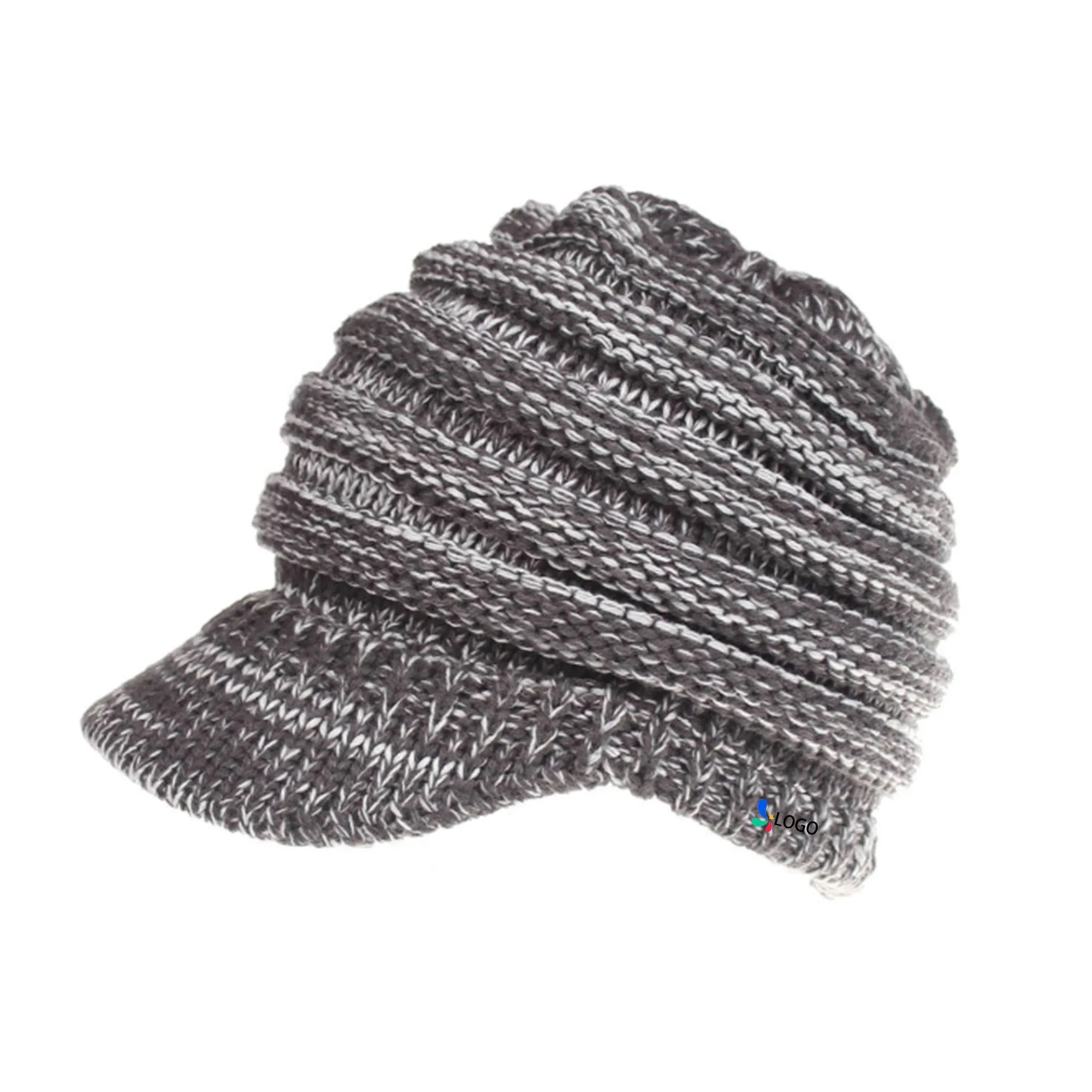 Knit Beanie Tail Hat for Adults 2