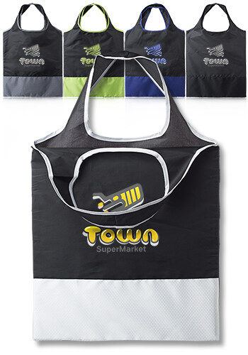 Clemenza Large Polyester Shopper Tote Bag