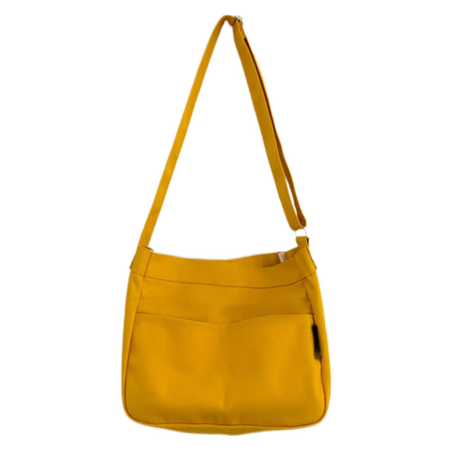 Solid Canvas Crossbody Shoulder Bag 2