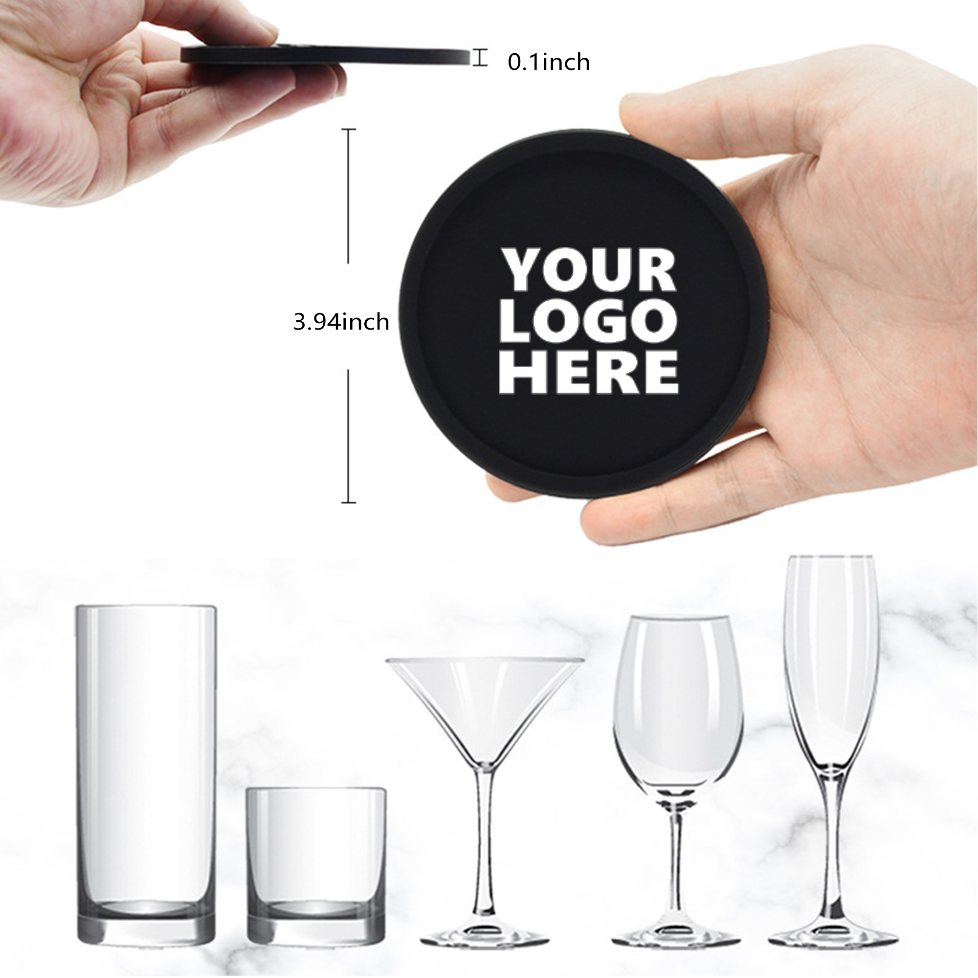 Heat Resistant Round Silicone Coasters MOQ 50 2