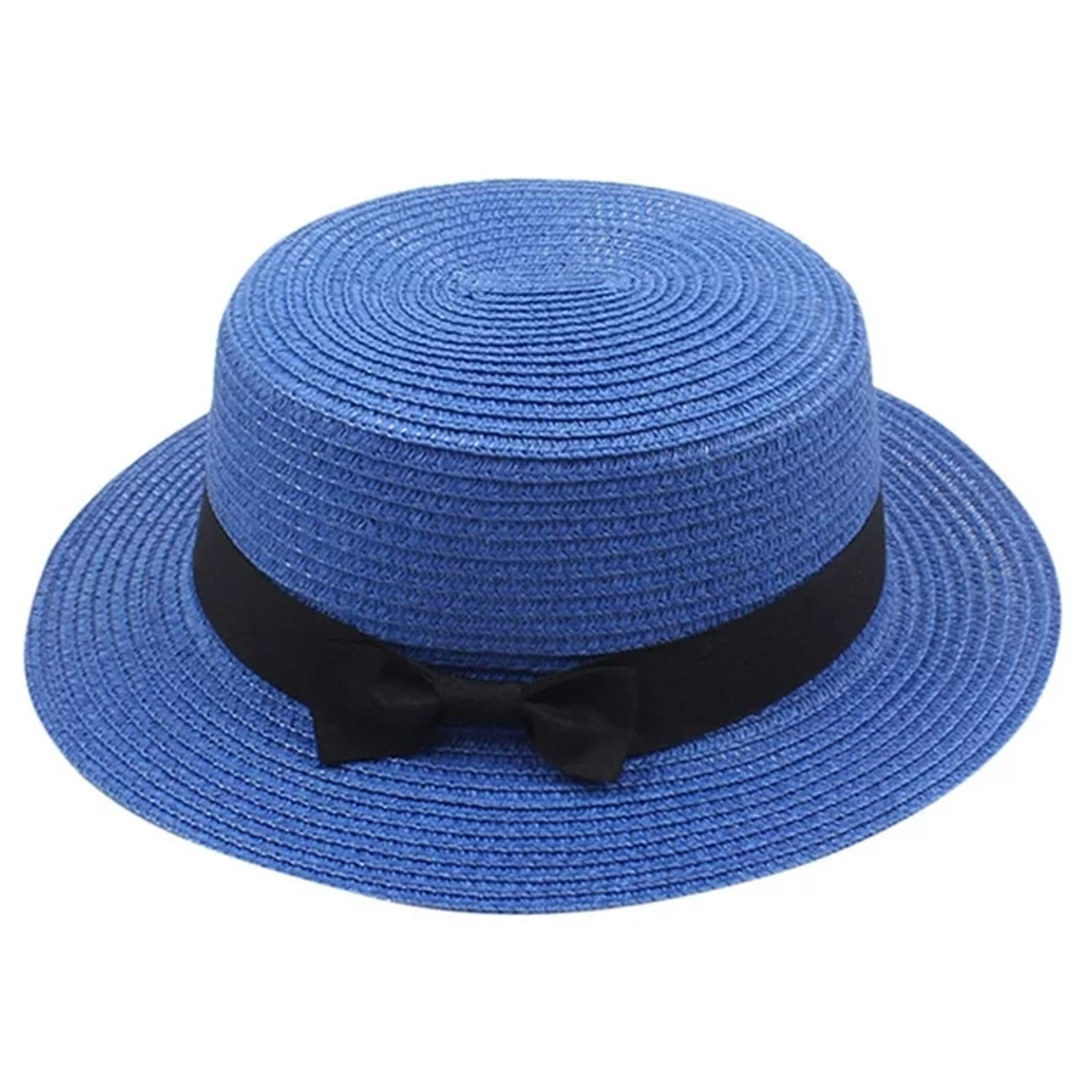 Summer Bow Tie Straw Visor Sun Hat 6