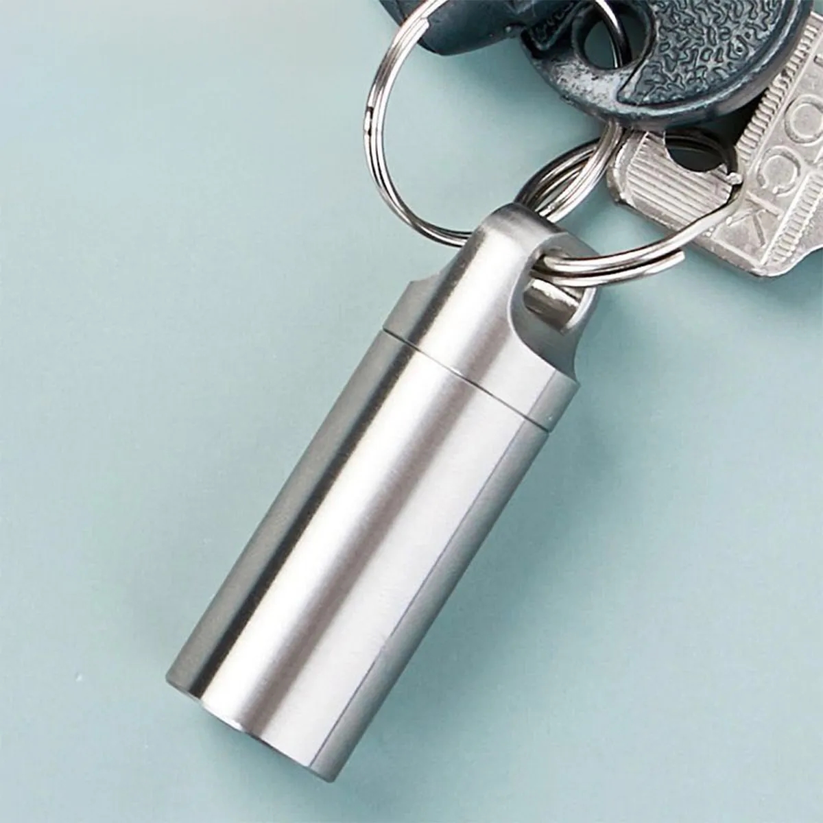 Mini Travel Keychain Emergency Capsule Pill Box 4