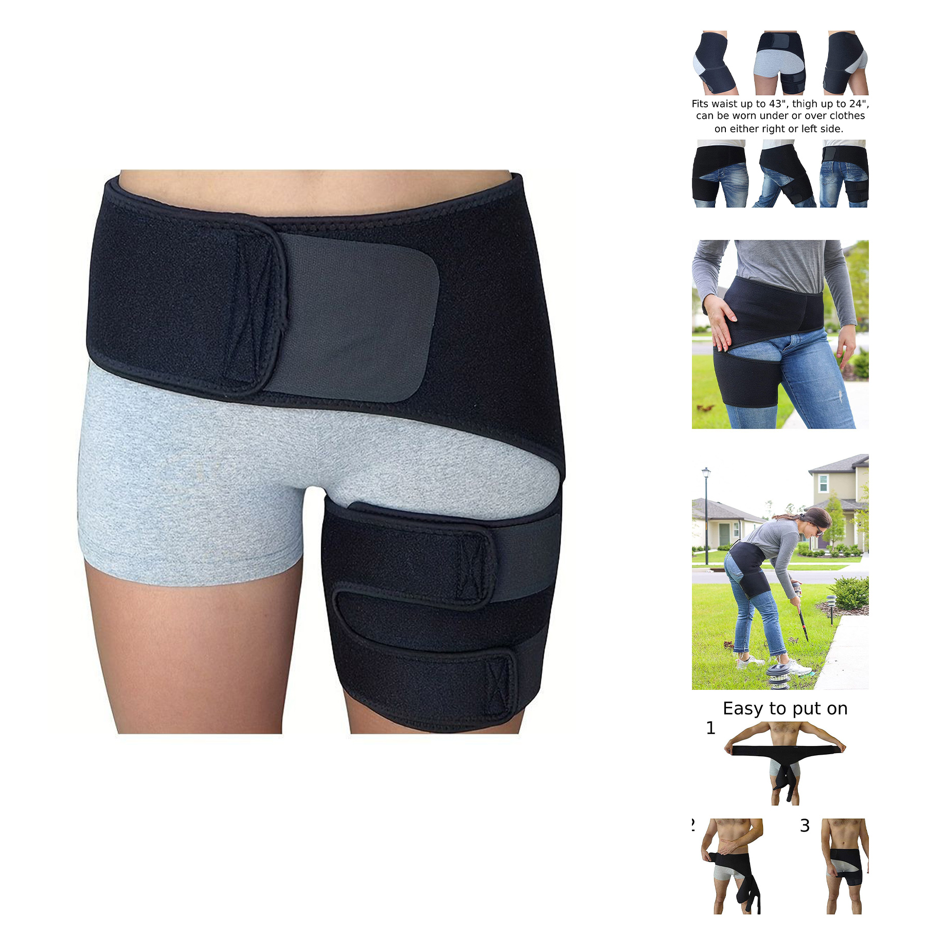 Compression Brace Sleeve for Hip 2