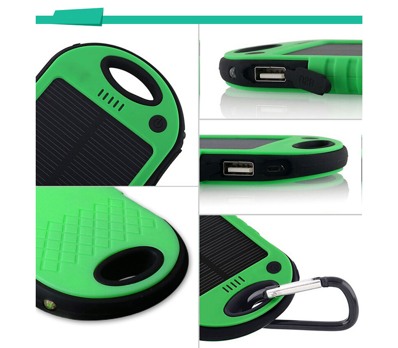 Portable Plastic Solar Power Bank 6