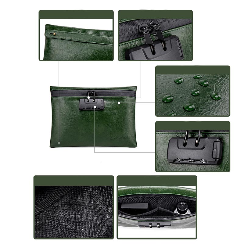 Carbon Smell Proof Bag with Combination Lock 2