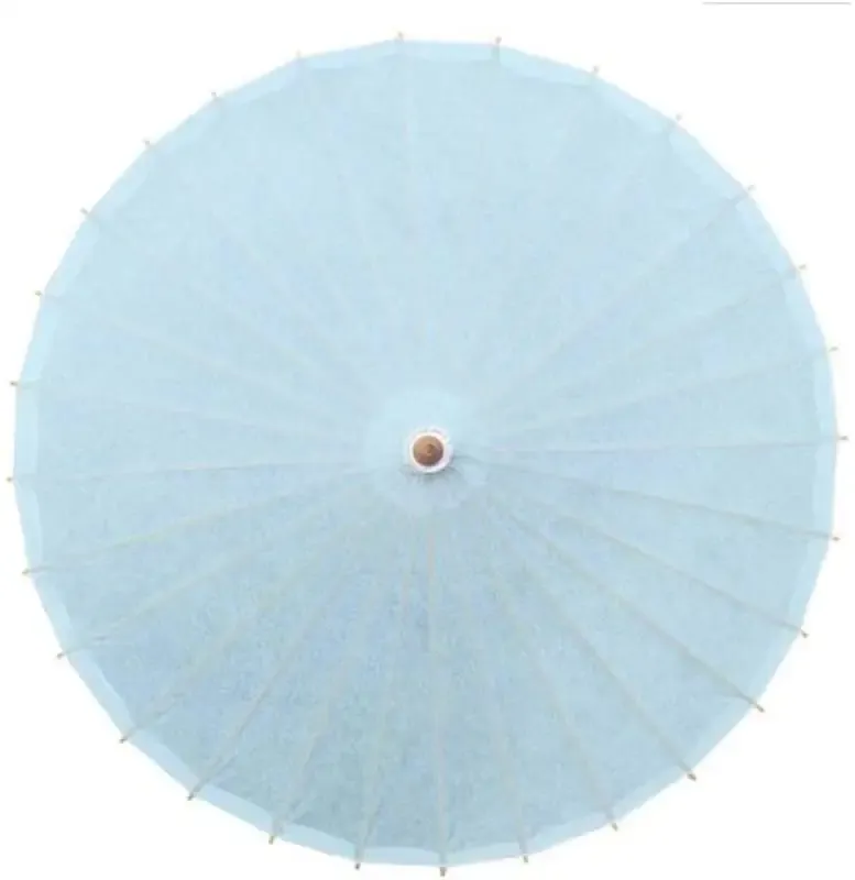 DIY Blank Paper Umbrella With Wooden Handle 3