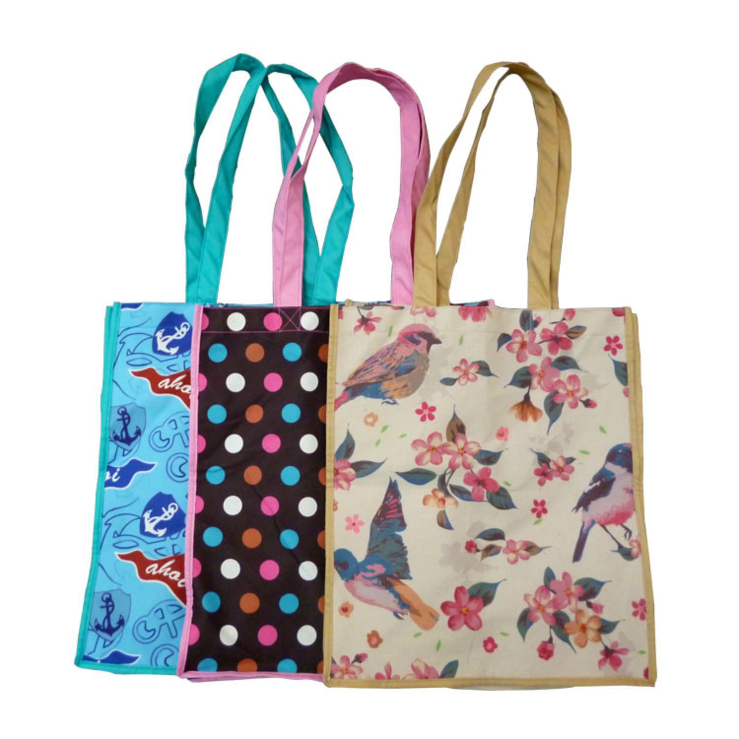 13"x 15"x 10" Gusset Cotton Bag Digital Sublimated Tote Bags 2