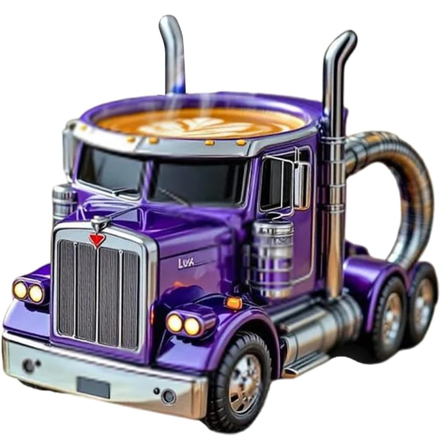 Creative Stainless Steel Semi Truck Coffee Mug 4