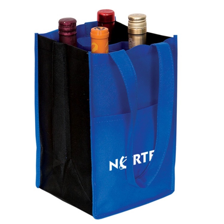 Non Woven Four Bottle Wine Bag 4