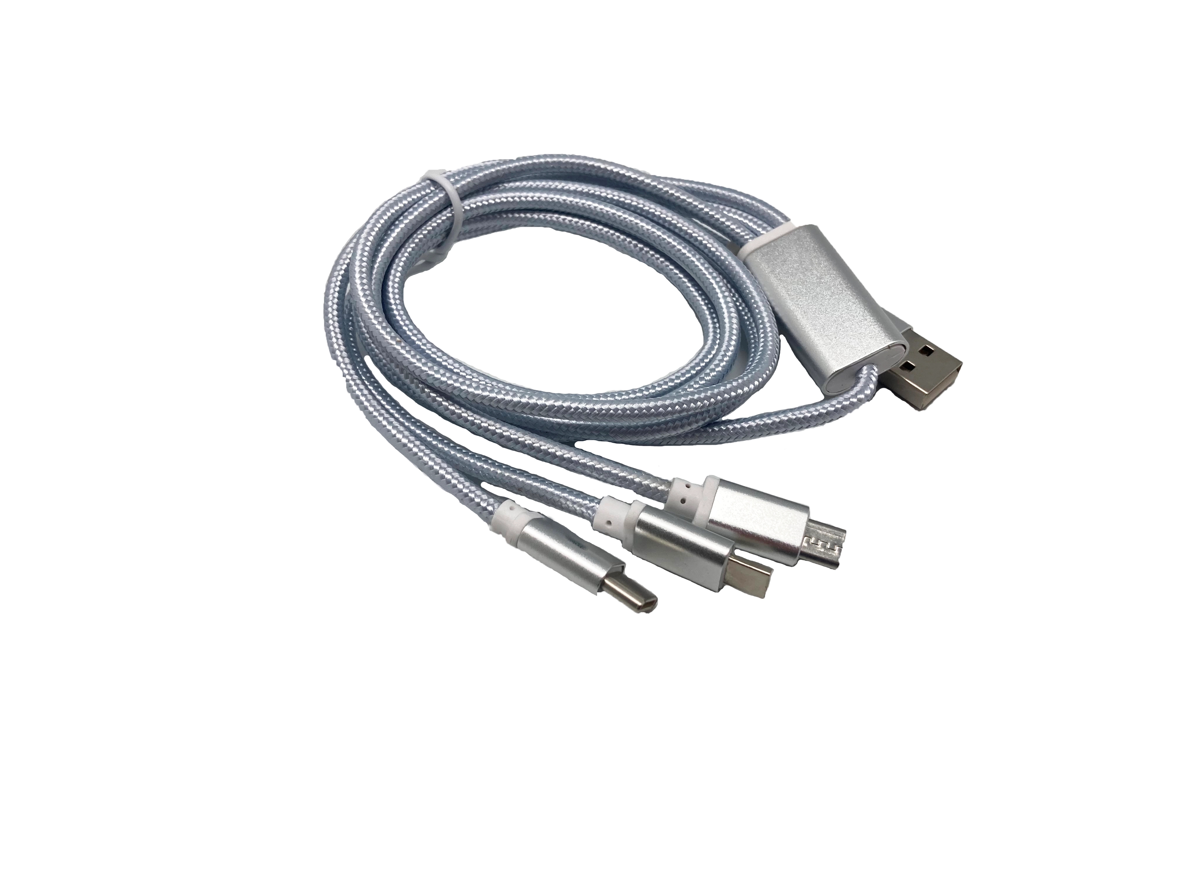 4in1 Micro/Type C toType C/Lightning Charging Braided Cable 3