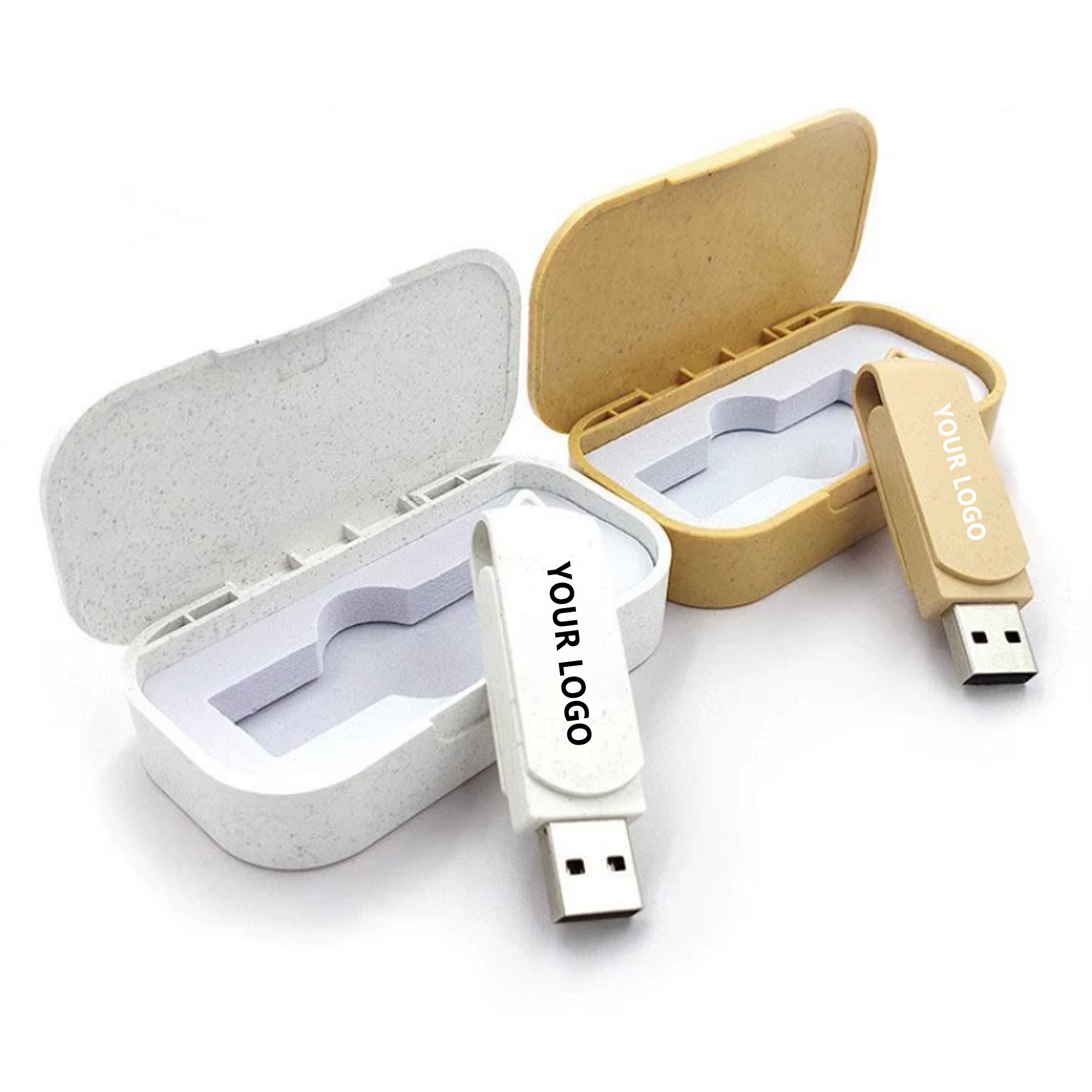 4GB Wheat Straw USB Drive Set 2