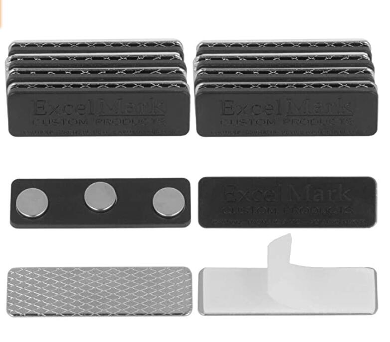 1" Wx3"L Aluminum Name Badge w/Full Color Imprint & Personalization 2